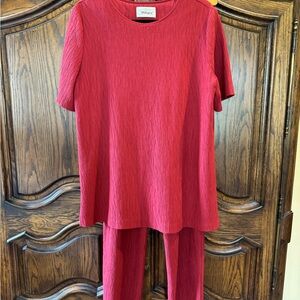 Vintage Worthington Brick Red Casual Set Medium